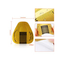LABOTA 500Pcs Acrylic Nail Forms,Gold Horseshoe Nail Extension Tips Nail Forms | Nail Art Supplies