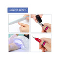 AHIER Nail Forms | 100PCS Acrylic Butterfly-Shape Self Adhesive Gel Nail Extension Nail Forms | Nail Art Supplies