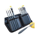 Conda 13 Pcs Paint Brush Set Includes Palette Knife and Foam and Carrying Case