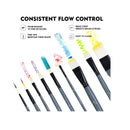 Conda 13 Pcs Paint Brush Set Includes Palette Knife and Foam and Carrying Case