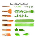 18Pack Oil Paint Brushes Sets Professional Artist Acrylic Brush Kits for Canvas Painting Ceramic | Color Gray