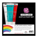 US Art Supply Professional | Set Of 12 Acrylic Paint Colors In Extra Large 75Ml Tubes
