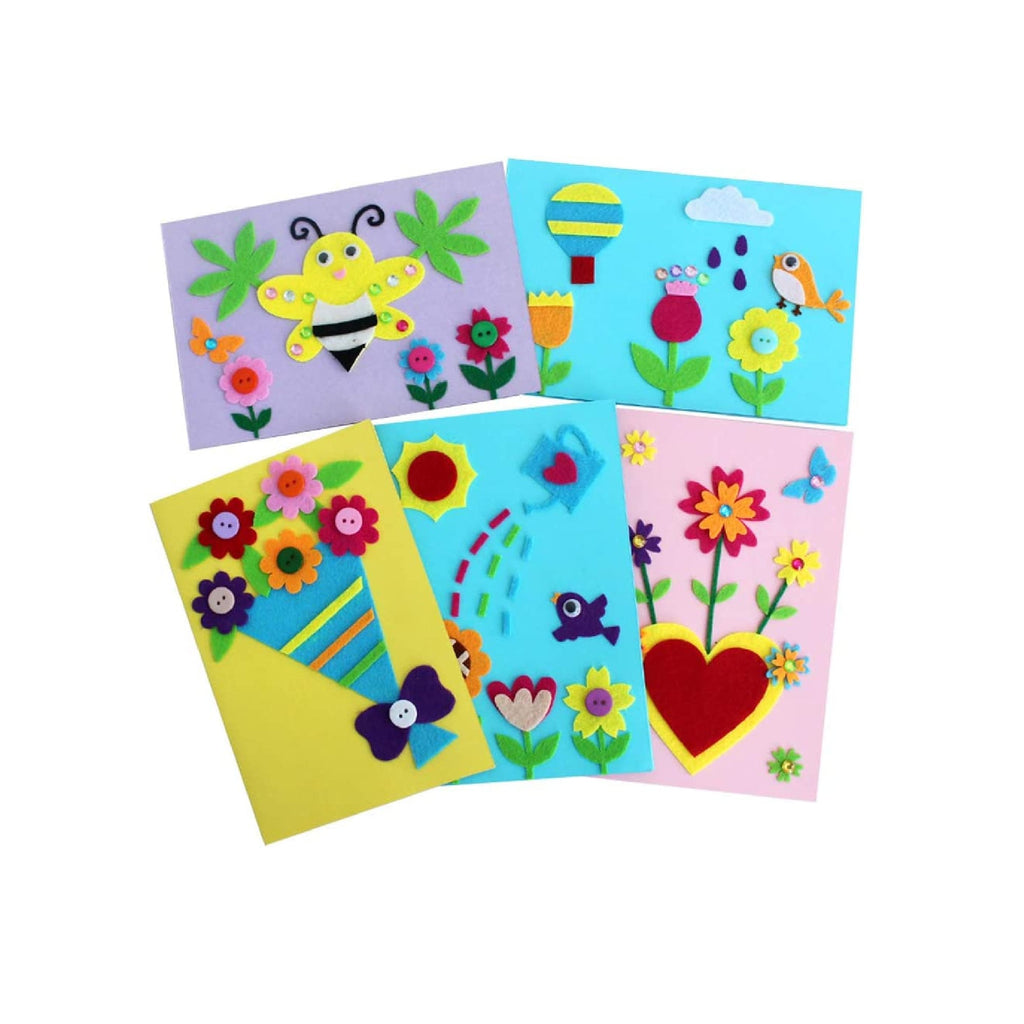Card making kits DIY Handmade Greeting Card Kits for kids | Christmas Card  Folded Cards and Matching Envelopes