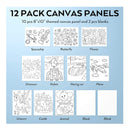 Nicpro 60 Piece Art Painting Set For Kids | Complete Watercolor Painting Supplies kit