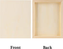 ADXCO 8 Pack Wood Panels 8 x 10 inch Wooden Canvas Board Unfinished Wooden Panel Boards for Painting, Arts, Pouring Use with Oils, Acrylics