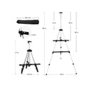 Artist Easel Stand | RRFTOK Aluminum Metal Tripod Adjustable Easel for Painting Canvases Height from 17 to 66 Inch