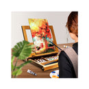 ART QIDOO Art Table Easel for Painting and Drawing | Adjustable Wood Easel Stand with Canvas |  Acrylic Paint