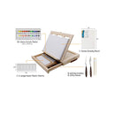LUCYCAZ Tabletop Easel Set | Easel for Painting Canvases | Painting Easel Kits