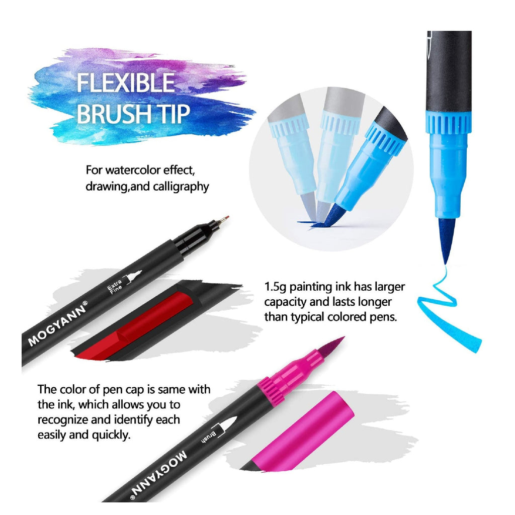 Mogyann Adult Coloring Pens 100 Colors | double Ended Pens