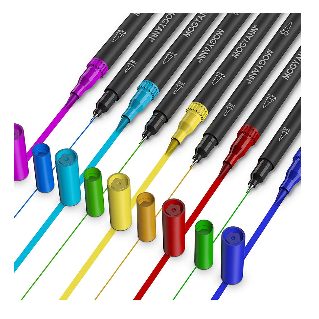 Mogyann - Coloring Pens for Adults 100 Colors Dual Tip Fine Tip