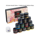 MEEDEN Deluxe Acrylic Painting Set  Art Painting Kit with French Easel | 15-100ML Acrylic Paints | Paintbrushes