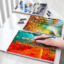 Acrylic Paper Pads (Set of 2) | 12 Acrylic Sheets 9x12 inch | 400gsm - Acid-Free Painting Paper | Easy Removable Pages