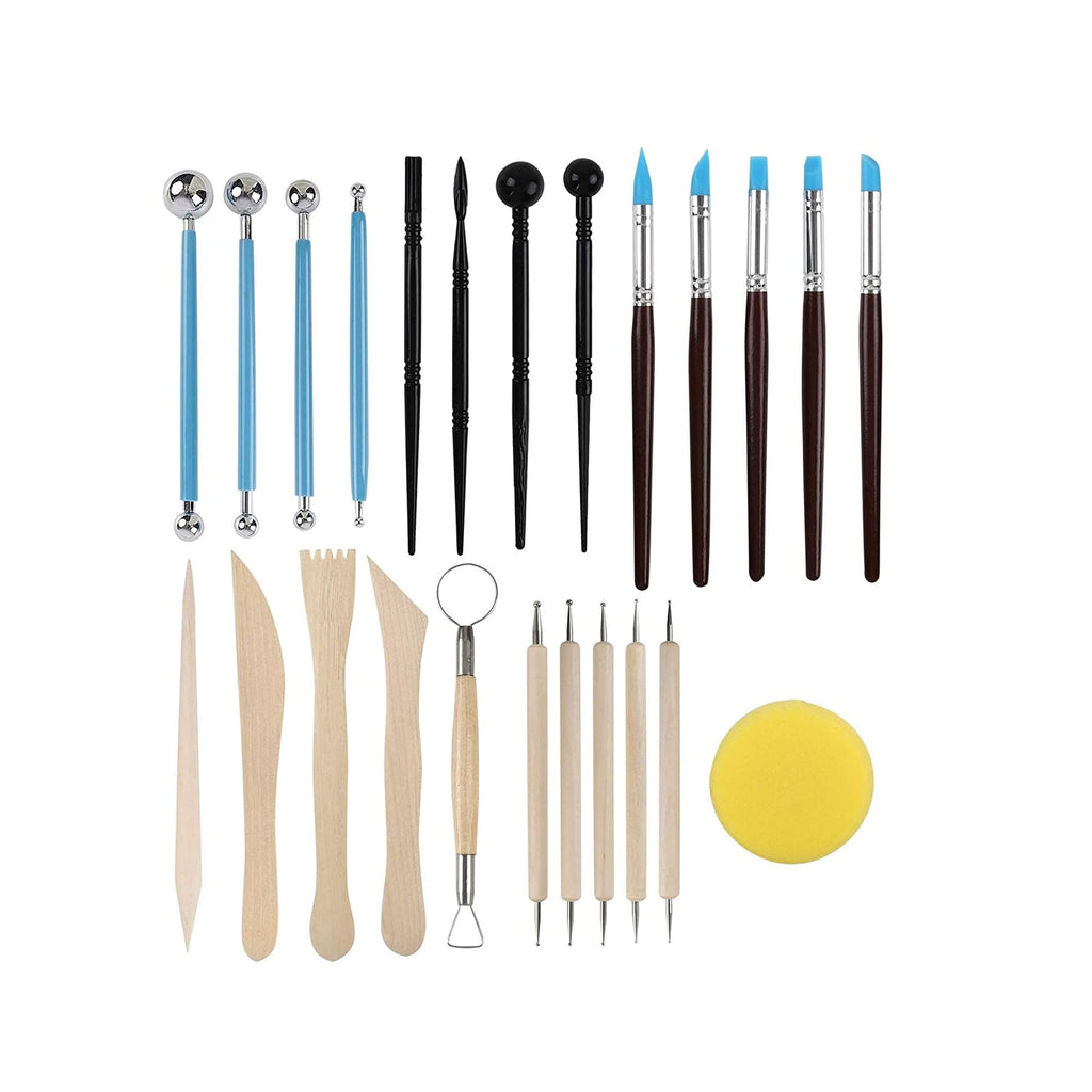 ISSEVE Pottery Clay Sculpting Tools 43Pcs Double Sided Ceramic