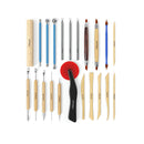 Pottery Tools & Clay Sculpting Tools | Set of 22 Pieces in PET Storage Tube