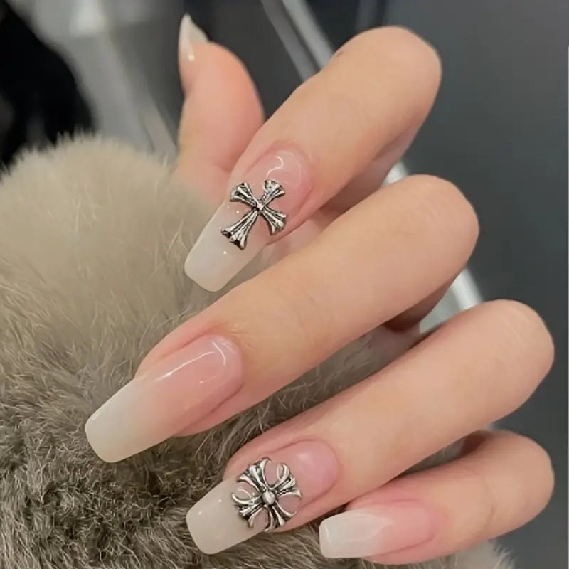 cross design nails