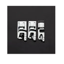 TISEKER 3 Pieces Narrow Rolled Hem Presser Foot Set (3 mm, 4 mm, 6 mm) | for All Low Shank Snap-On Singer