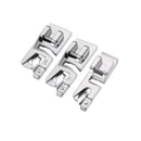 TISEKER 3 Pieces Narrow Rolled Hem Presser Foot Set (3 mm, 4 mm, 6 mm) | for All Low Shank Snap-On Singer