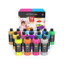 Kids Tempera Paint | Set of 16 Colors | 13.5 oz Bottles