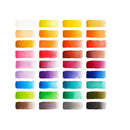 Classic Watercolor Paint | Set of 36 Vibrant Color Cakes | Includes 1 Water Brush Pen