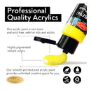 HissiCo Color Acrylic Paint Set | 60ml Bottles | 2 Ounces | Non-Toxic