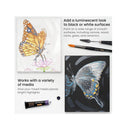 Metallic Acrylic Paint With Storage Box | Set of 12 | 0.74 oz Tubes