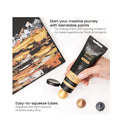 Metallic Acrylic Paint | Set of 8 | 4.06oz Tubes