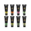 Metallic Acrylic Paint | Set of 8 | Color Floral Brilliance | 4 oz Tubes