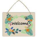 3-Pack Blank Wood Craft Signs | Unfinished Hanging Wood Board With Hole | DIY Door Wall Decoration