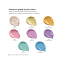 Acrylic Paint Set | 8 Pastel Colors | 4.06 oz Tubes