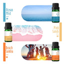 Beach Fragrance Oil | MitFlor Premium Scented Oils For Diffuser | Scents To Make Soaps And Candles | 6x10ml