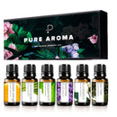Essential Oils from PURE AROMA Kit Of 100% Pure Oils | Top 6 Aromatherapy Oils Gift Set | 6 Pack 10ML Ideal for Making candle