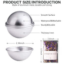 Set Of 74 Molds For Bath Bombs And Dried Flowers | DIY Kit Includes 12 Metal Bath Bomb Molds