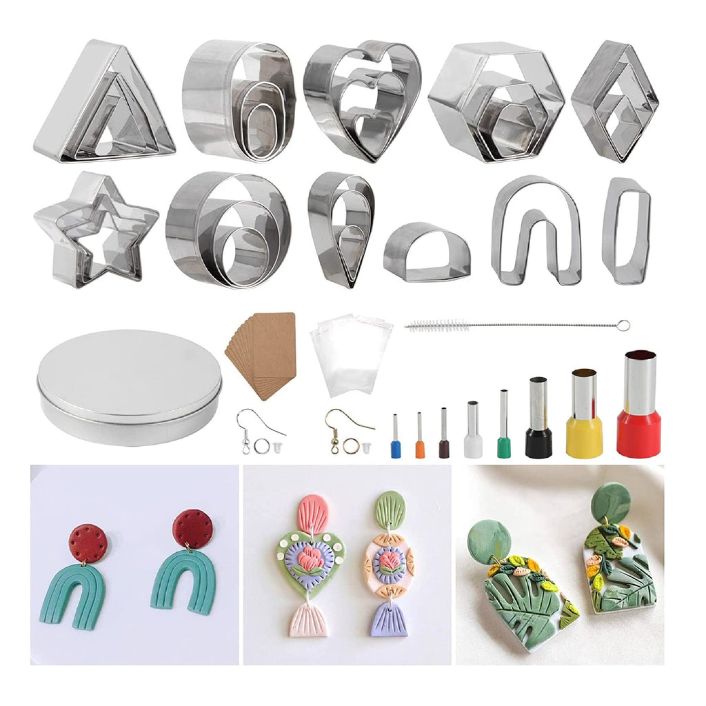 Polymer Clay Cutters | 35 Clay Cutters | 11 Polymer Clay Jewelry Clay  Cutter Shapes Clay Earring Making Mold