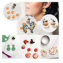 Polymer Clay Cutters | 24 Pieces Clay Cutters for Earring Jewelry with Earring Hooks and Cards | Clay Tools 10 Shapes
