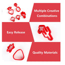 7 Piece Polymer Clay Cutter Set | Polymer With 3D Printing Technology | Includes Strawberry | Pineapple | Cactus
