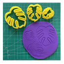 CHENRUI Set of 3 Monstera Leaf Polymer Clay Cutters | Fondant Cookie Cutters
