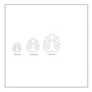 CHENRUI Set of 3 Monstera Leaf Polymer Clay Cutters | Fondant Cookie Cutters