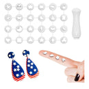Keoker 24 Mini Screw Handle Clay Cutters | Polymer Clay Cutters For Earrings | Small Clay Cutters
