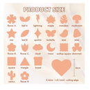 Keoker 24 Mini Screw Handle Clay Cutters | Polymer Clay Cutters For Earrings | Small Clay Cutters