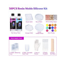 LET’S Resin Resin Coaster Molds Kit | 16oz Resin Starter Kit for Beginners | Includes Epoxy Resin