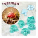 TAINSKY Mushroom Shaped Polymer Clay Cutter Set | 5 Clay Earring Cutters For Making Polymer Clay Jewelry