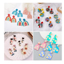 Polymer Clay Earring Cutters | Clay Tools For Polymer Clay With Transfer Printing | Detail Needle Sanding And Polishing Tool