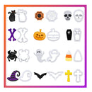 Halloween Polymer Clay Cutters To Make Earrings 12 Shapes Clay Cutters For Halloween Party