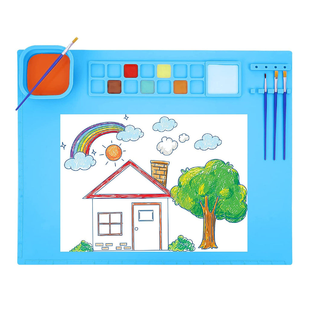  TOF Silicone Painting Mat 20X16 with Painting Brush