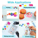 Silicone Craft Mat With Holder For Cups And Paints | 20" x 16" Silicone Mat with 10 Panting Brushes