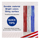 Lansian 4 Pack 4th Of July Decoration Backdrop | Red Silver Blue Foil Fringe Curtains | Door Decoration