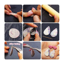 27 Polymer Clay Cutters | 12 Stainless Steel Shapes | Cutting Tools | Earring Card Molds