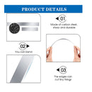 Flexible Polymer Clay Cutters | 8 Inch 4 Inch Carbon Steel Blade Polymer Clay Cutting Tools | 12 pieces