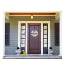 AuldHome Unfinished Round Wood Sign | Bleached | 17 Inches | Rustic Shiplap Blank Wooden Hanging Door Plaque