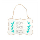 6 Pack Unfinished Hanging Wood Craft Signs With Jute Rope | Blank Wooden Plaques For DIY Painting | 3 Designs  | 9 x 6 inches)